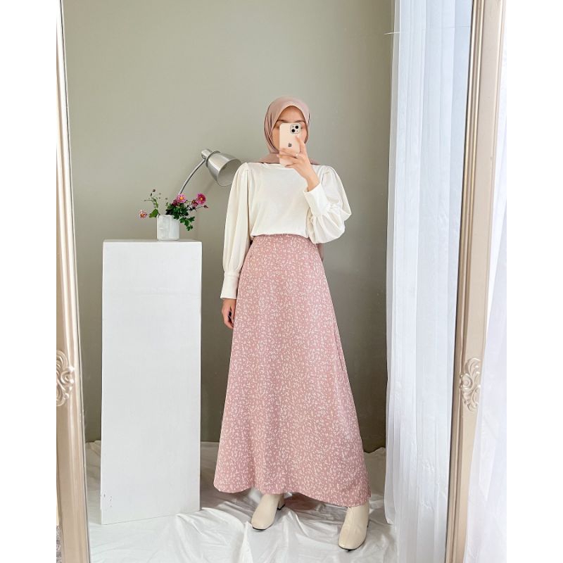 AIMI SKIRT (FLORAL KOREAN SKIRT)