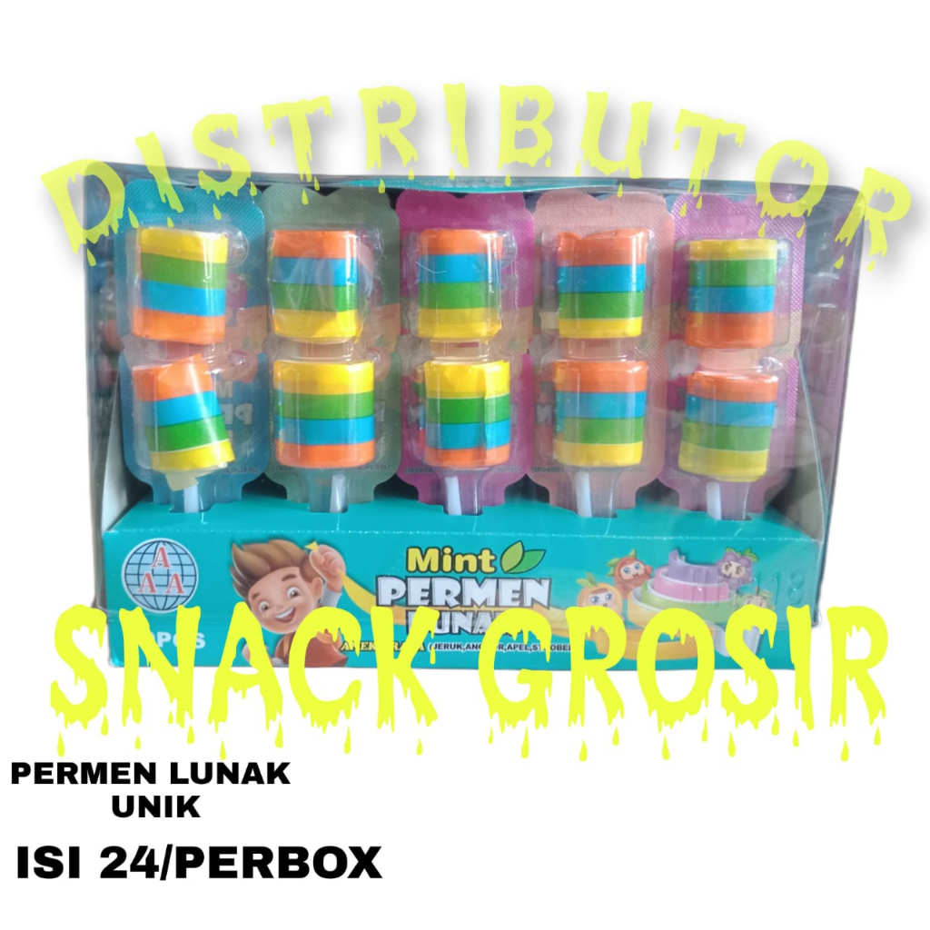 

Cemilan Permen Lunak Unik Lolipop 1 Box Distributor Snack Grosir Termurah Menerima Pesanan Massal