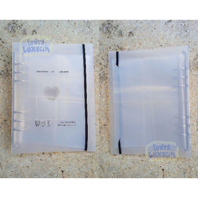 BINDER HARD COVER A5 PHOTOCARD PRELOVED SLEEVE 4P DOUBLE SIDE