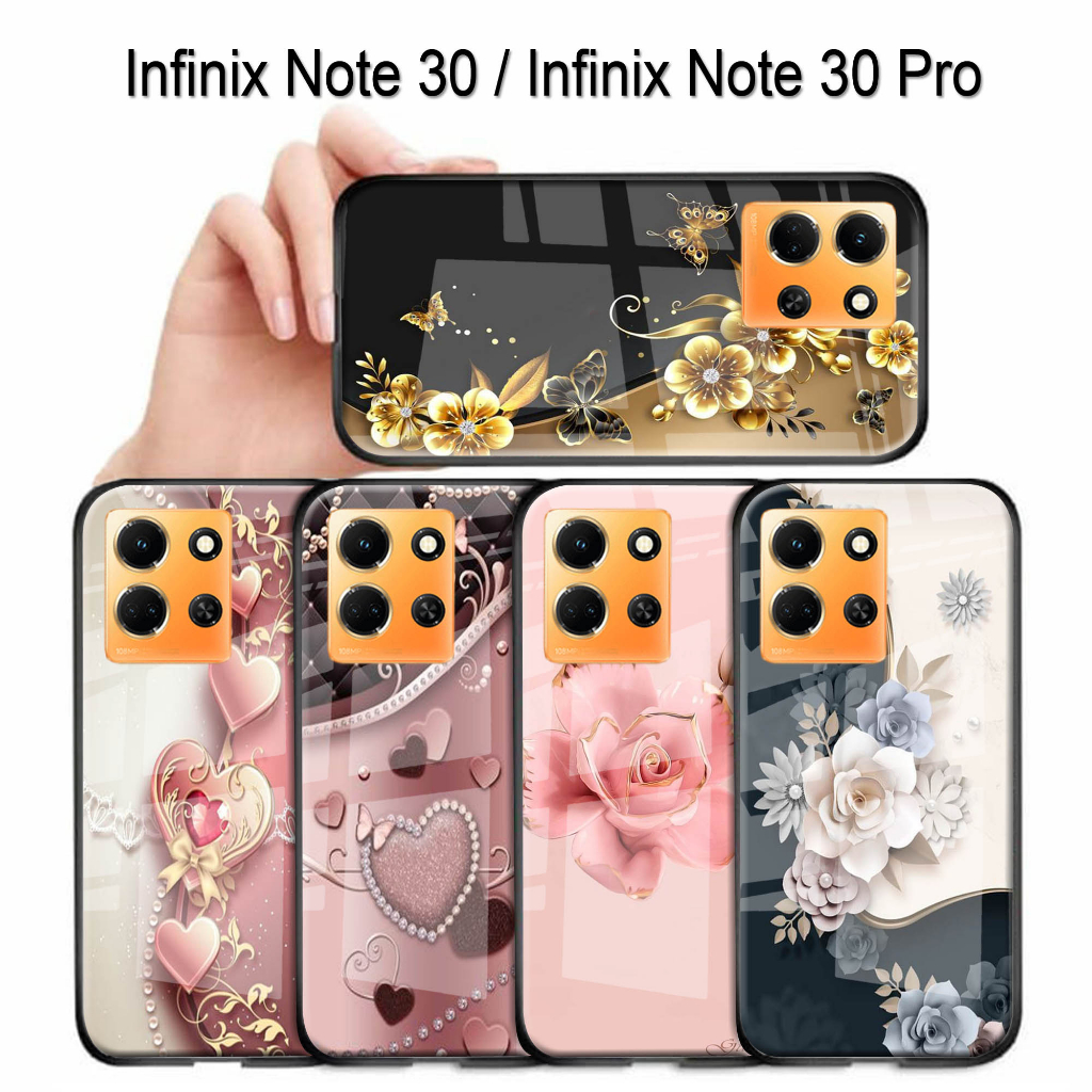 (S152) Softcase Kaca  INFINIX NOTE 30 -  NOTE 30 PRO  casing handphone  INFINIX NOTE 30 - NOTE 30 PRO pelindung handphone  INFINIX HOT 30i - NOTE 30 PRO