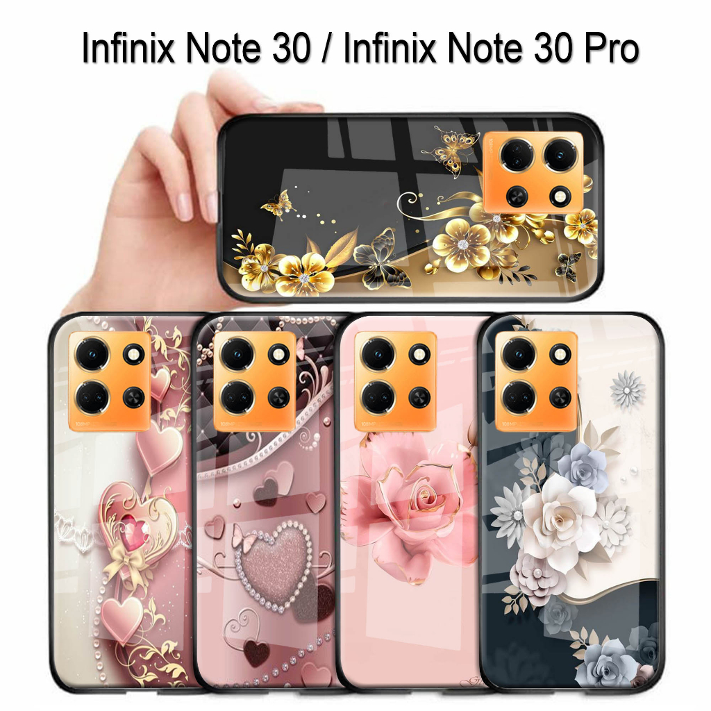 (S152) Softcase Kaca  INFINIX NOTE 30 -  NOTE 30 PRO  casing handphone  INFINIX NOTE 30 - NOTE 30 PR