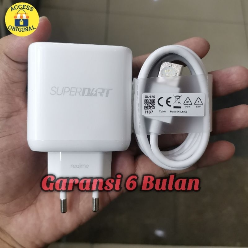 Charger Adaptor Superdart 65W Realme 7 Pro X50 Pro Narzo 20 Pro Original
