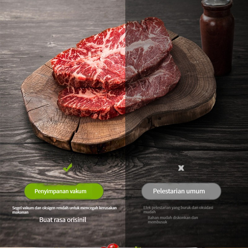 【Garansi！】Portable Food Vacuum Sealer Vakum Makanan Portable Untuk Makanan Basah dan Kering