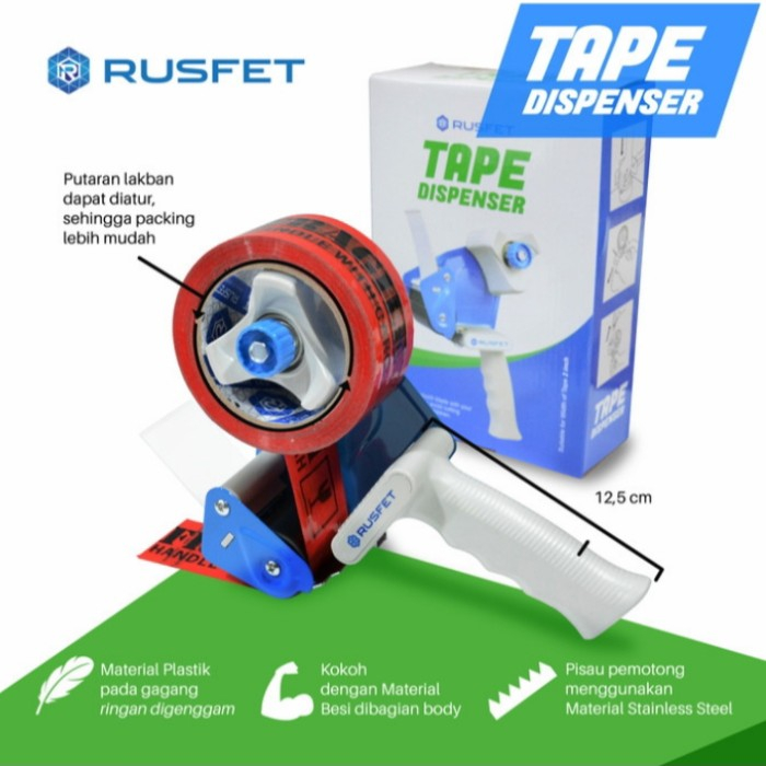 

Rufset Tape Dispenser / Cutter Lakban Model Gagang