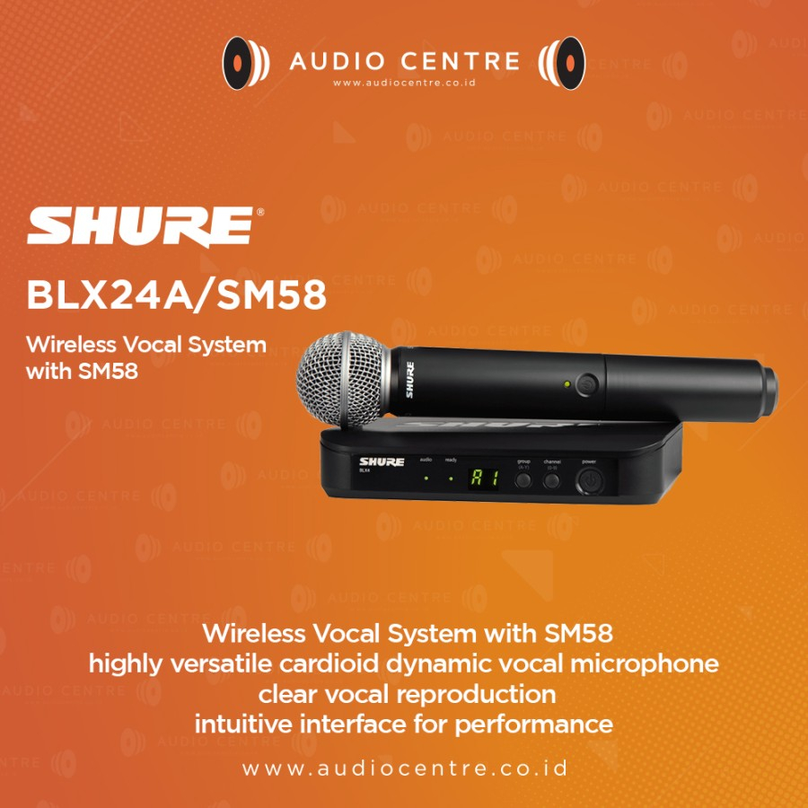 Shure BLX24/SM58 BLX24 SM58 Wireless Microphone