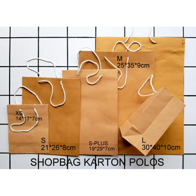 

paper bag polos 14 x 17 cm / lusin