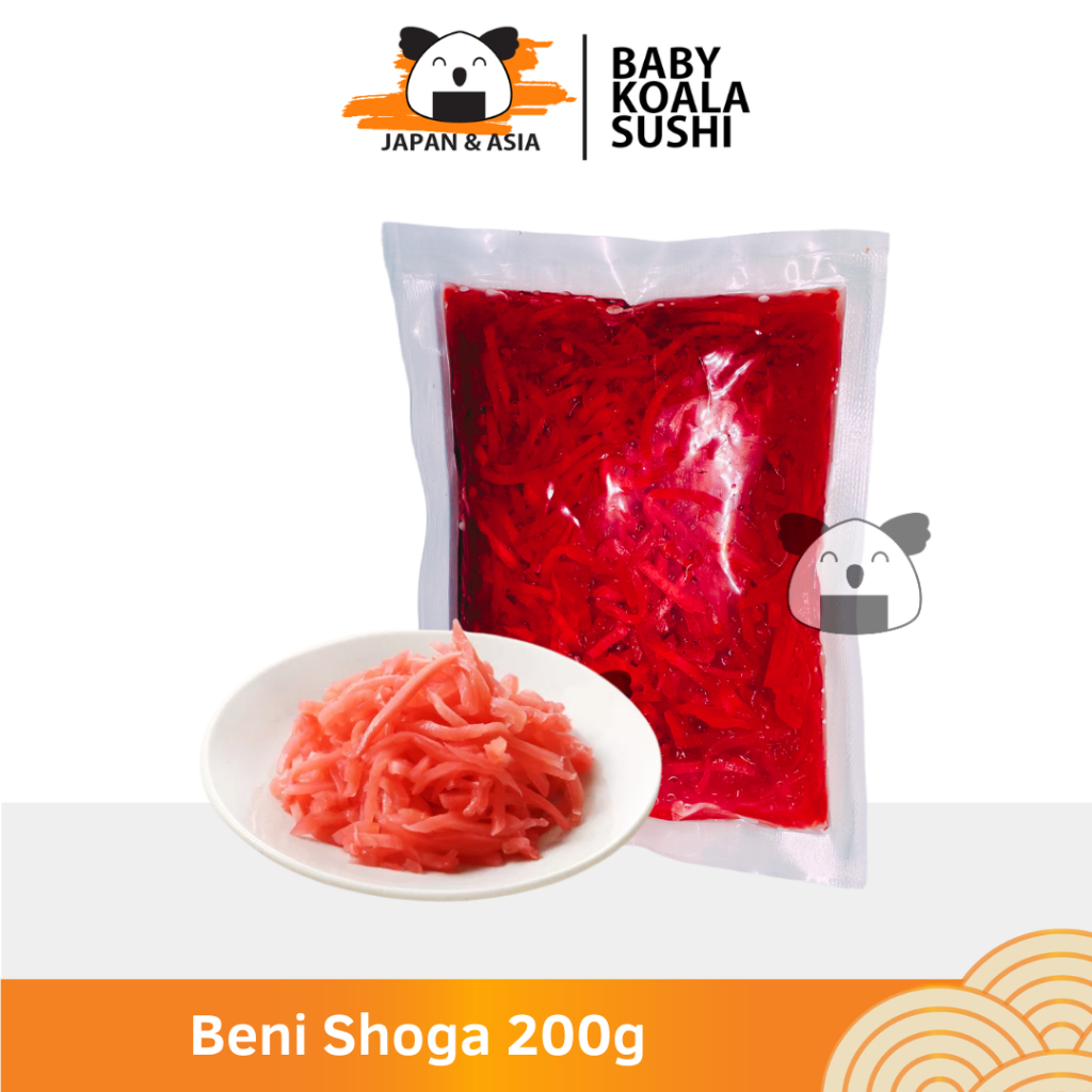 

BENI SHOGA Acar Jahe Asin 200 g Halal │ Benisoga Import Benishoga Bukan Gary/Gari Pink