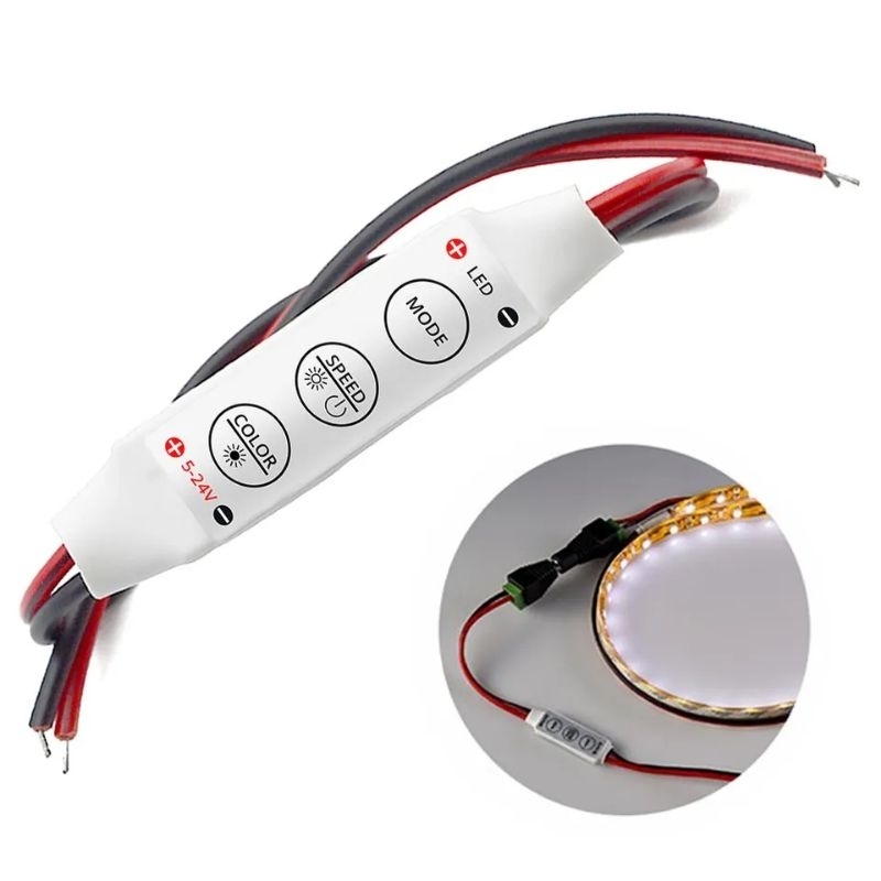 Module Led Controller Kedip Dan Dimmer DC 5-24V Untuk Lampu LED