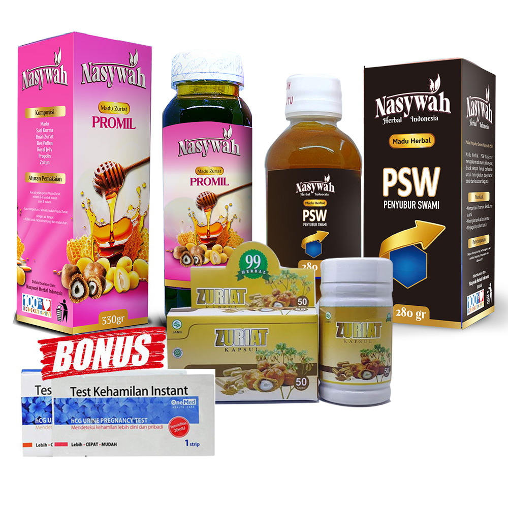 madu zuriat paket 3 in1 promil suami istri PAKET PROMIL NASYWAH