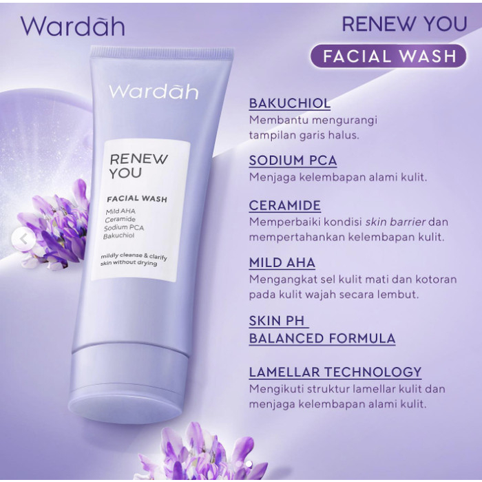 Wardah Renew You Facial Wash / Pembersih Wajah - 100ml