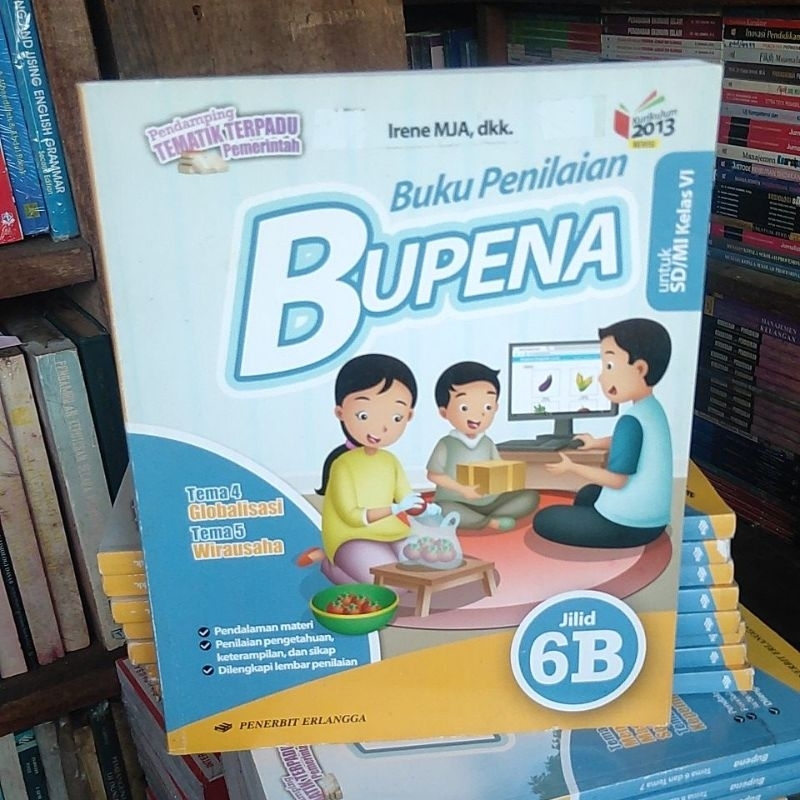 bupena untuk SD mi kelas 6b kurikulum 2013 revisi (buku bekas)