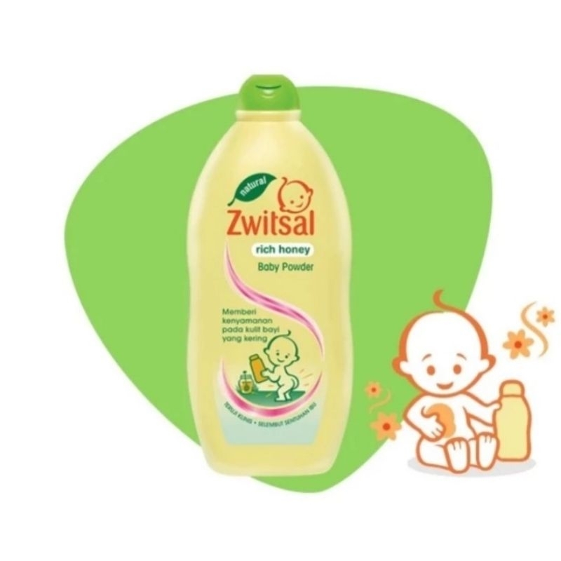 Zwitsal Rich Honey Baby Fowder 300gr / Bedak Bayi