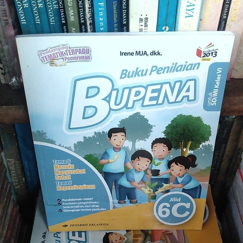 bupena untuk SD mi kelas 6c kurikulum 2013revisi(buku bekas)