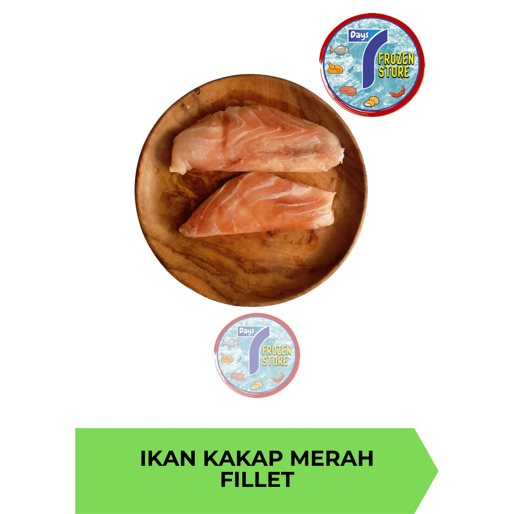 

Ikan Kakap Merah Fillet Frozen Beku kemasan 500 gram