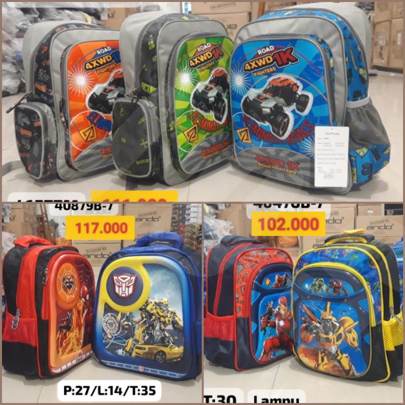TAS RANSEL ALTO ANAK LAKI-LAKI SD / TK / PAUD ORIGINAL