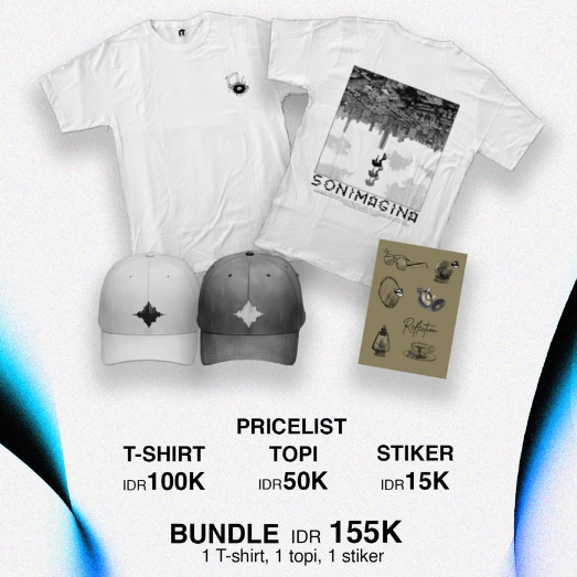

BUNDLE (T-Shirt + Topi + Sticker) SONIMAGINA - ADW 2023