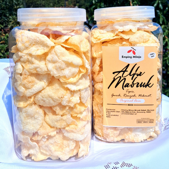 Olivoliv Snack Emping Melinjo Matang Asin Gurih Original