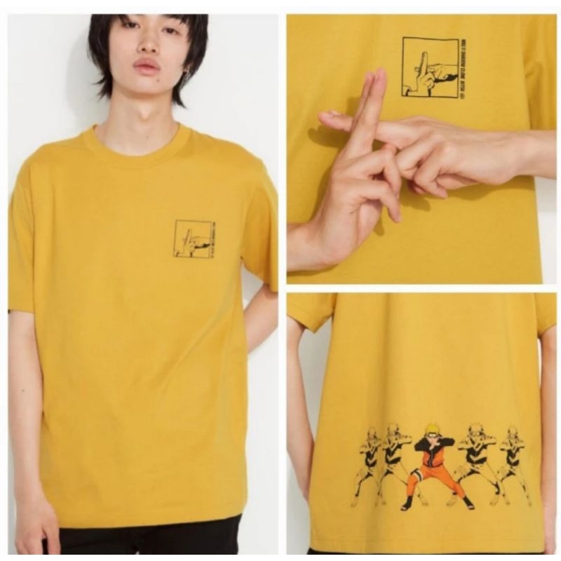 Kaos Uniqlo UT NARUTO 46 Yellow Baru and Original!!!