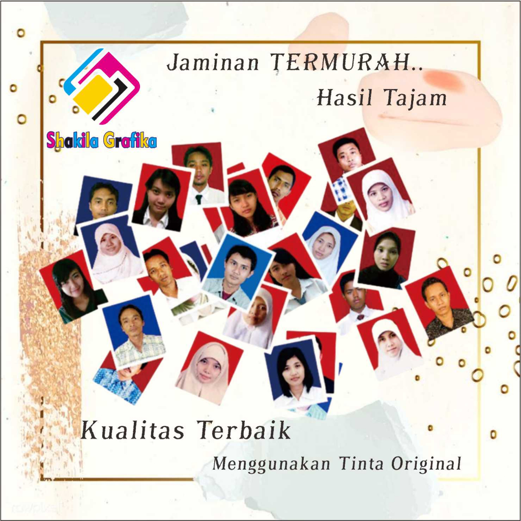 CETAK PASS FOTO 2x3 3x4 4x6 LAMARAN KERJA PERNIKAHAN DLL
