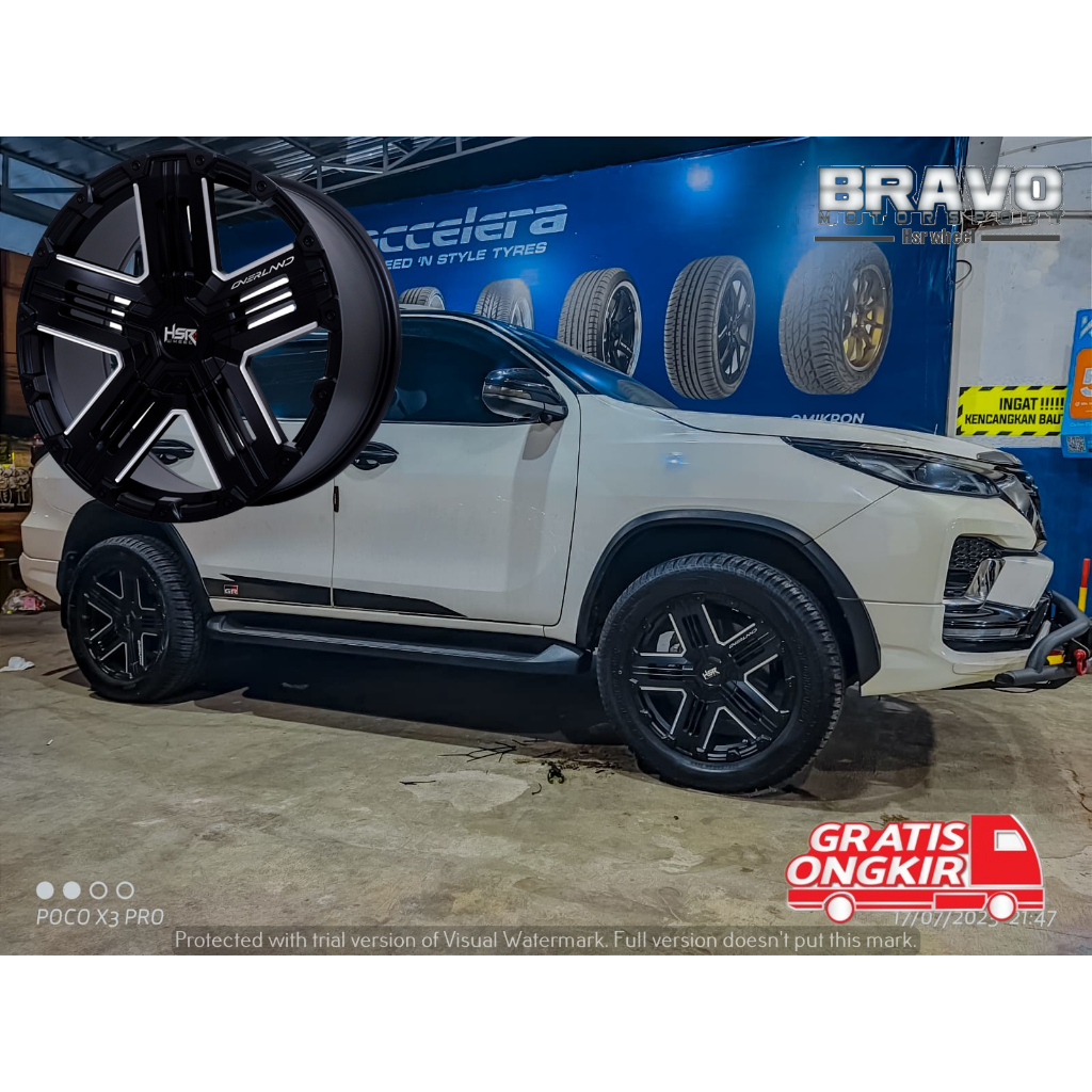 VELG MOBIL OFFROAD PALANG 5 FORTUNER VRZ RING 20 HSR OVERLAND R20 LUBANG 6X139,7