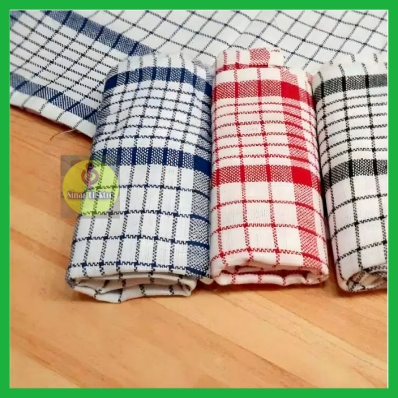 Kain Lap Dapur kotak / Kain Serbet Motif kotak / Kain Lap Debu kain