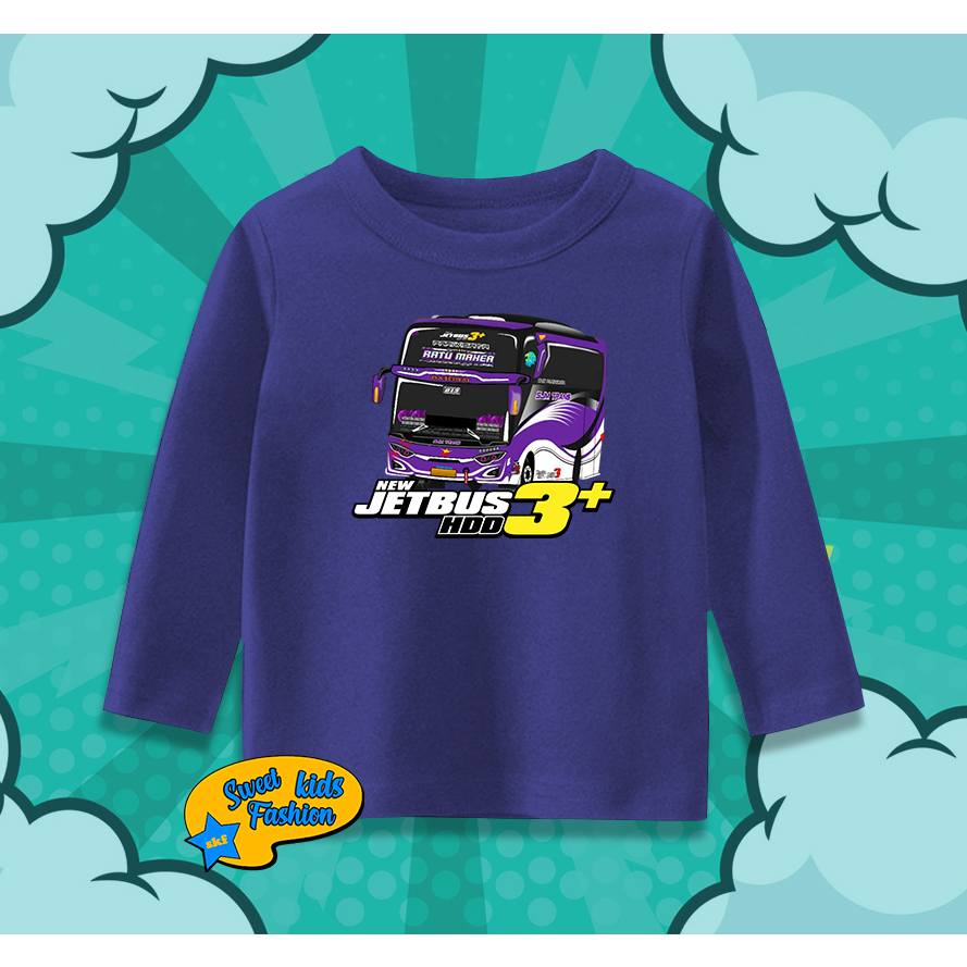Kaos Anak Bis Sjm Trans Bus Mania Lengan Panjang Baju Anak Bus Mania SJM Trans