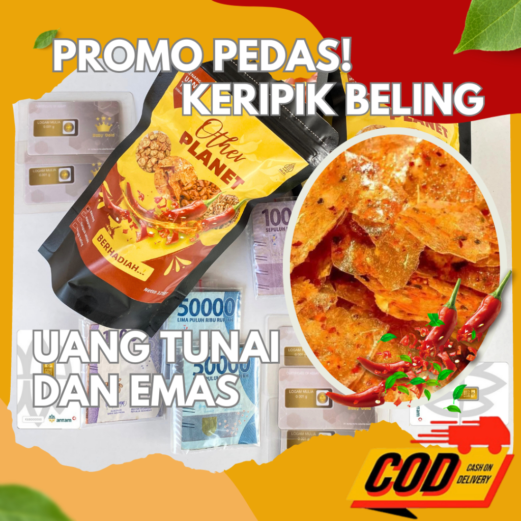 

[BERHADIAH] Keripik Beling Pedas Gurih Berhadiah Uang Tunai dan Emas