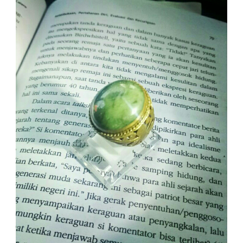 Cincin batu giok asli neprite jade aceh bkn kebumen jawa jadeite jade nabire papua