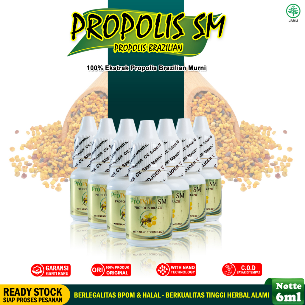 Obat Radang Tenggorokan Gatal Kering Batuk Berdahak Batuk Kering - PROPOLIS SM