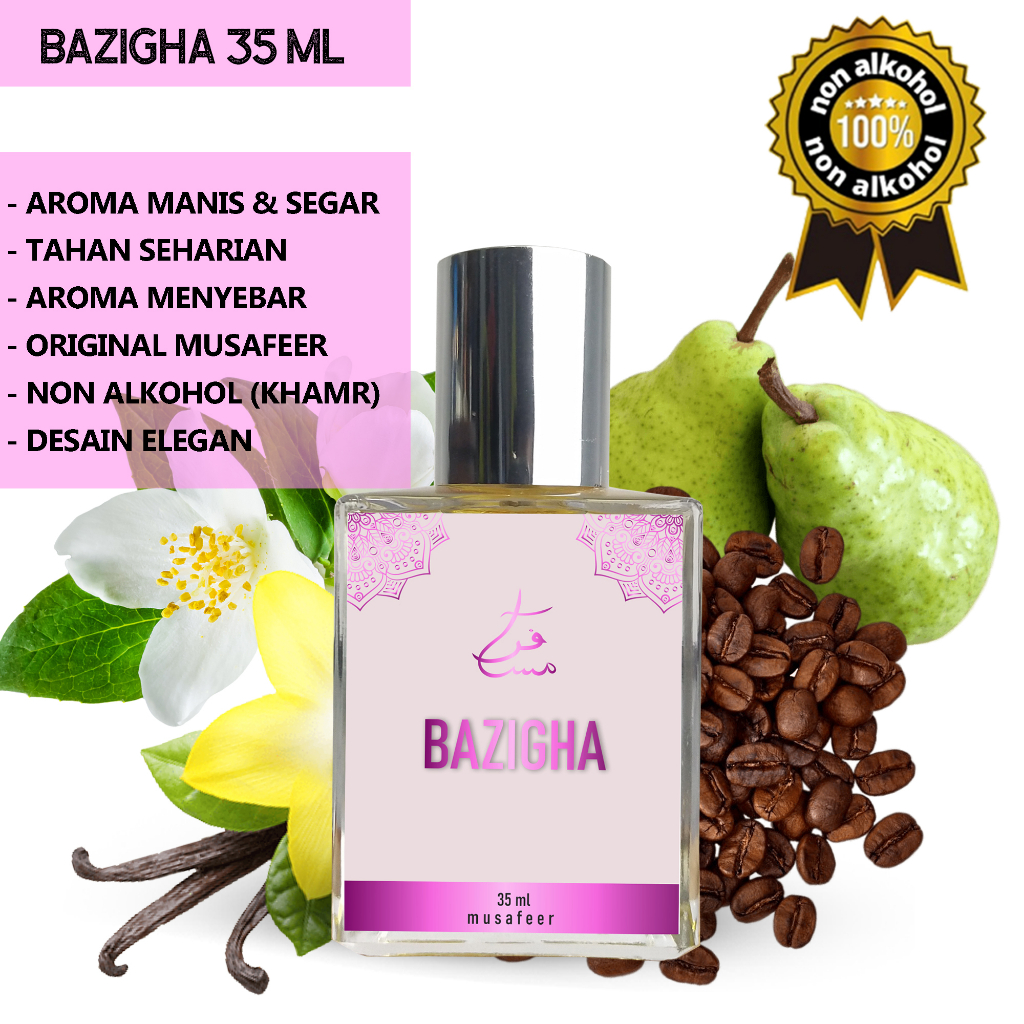 PARFUM BAZIGHA 35 ML SPRAY | MINYAK WANGI By Musafeer NON ALKOHOL KHAMR