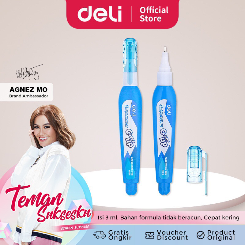 [ACQ X Deli ] Tip Ex Cair Deli Tipex Cair 3 ML Cepat Kering