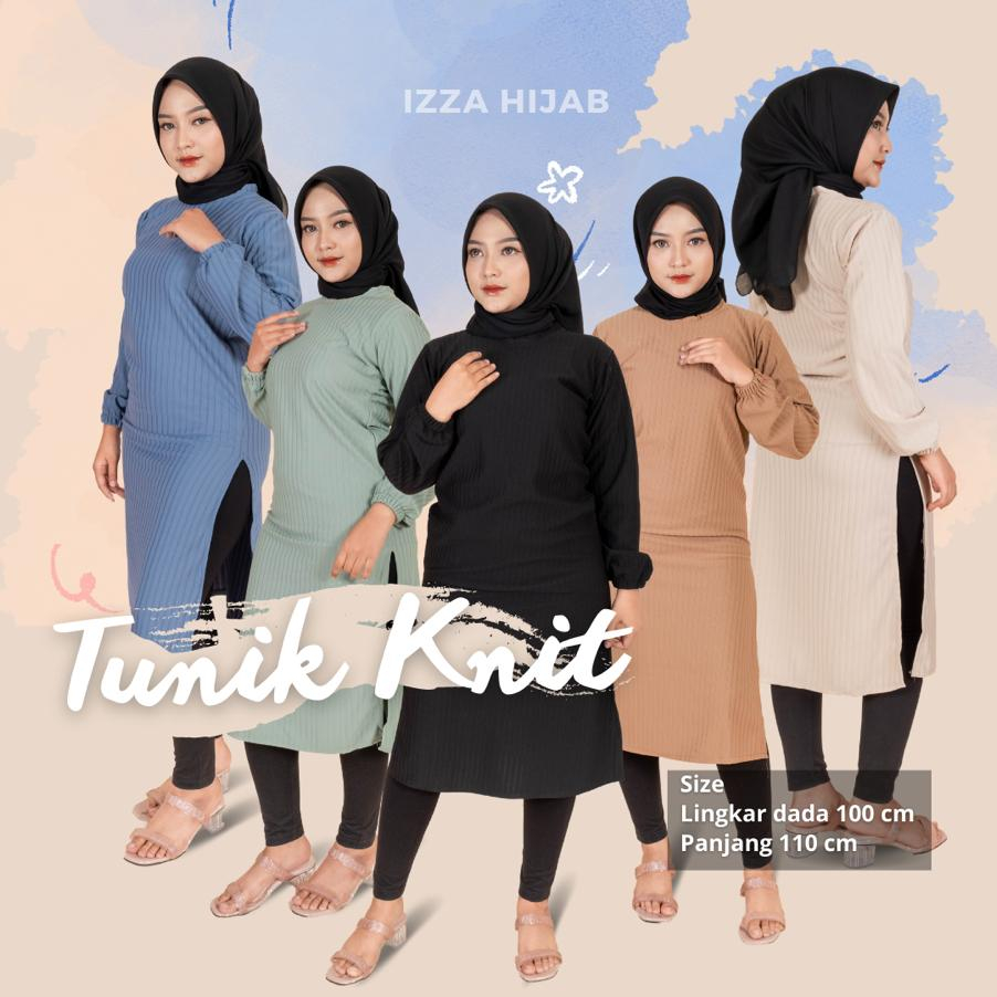 TUNIK KNIT / TUNIK KNIT PREMIUM / TUNIK KNIT JUMBO / TUNIK KNIT BELAH SAMPING / TUNIK KNIT IMPORT PR