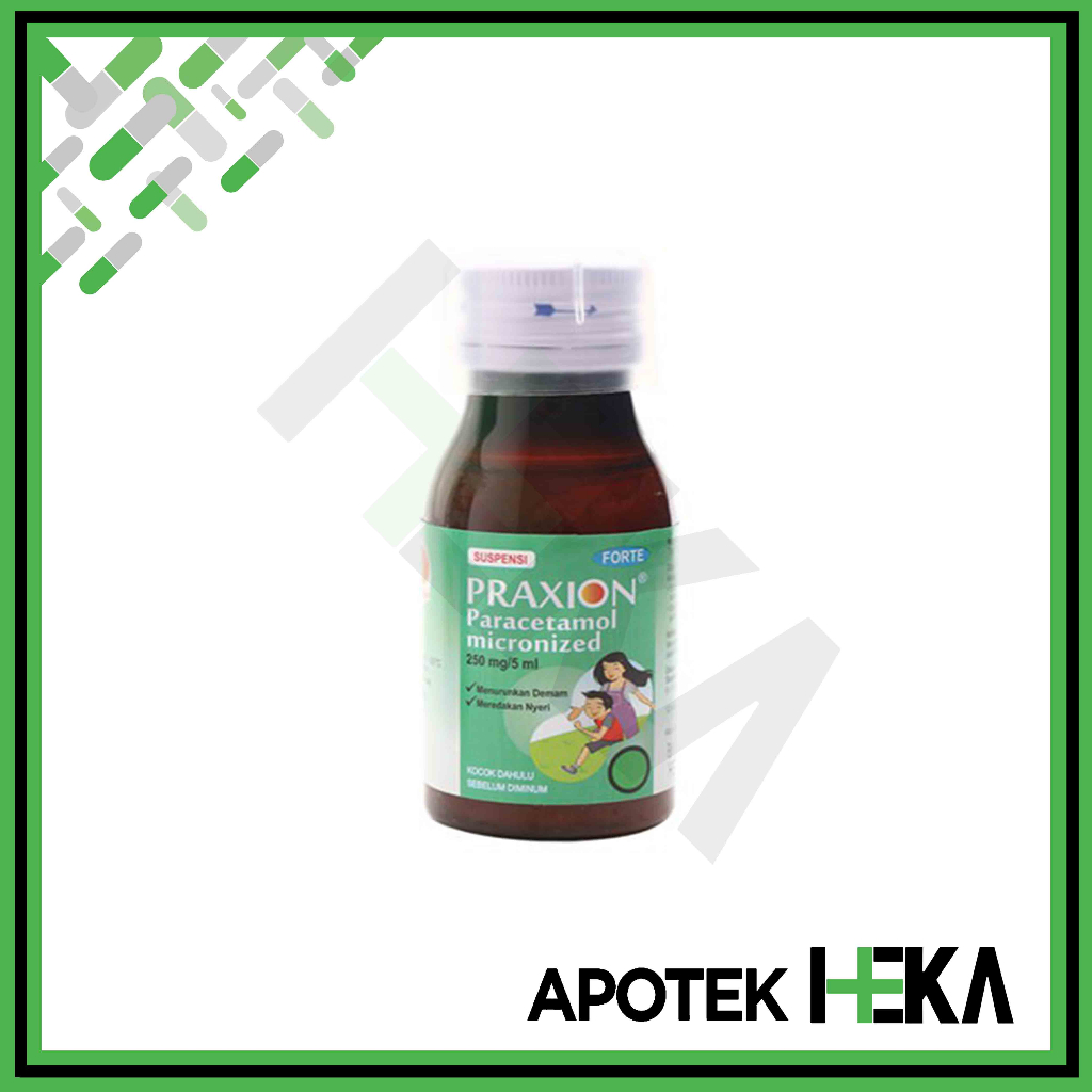 Praxion Forte Suspensi Paracetamol - Sirup Demam Anak (BANDUNG)