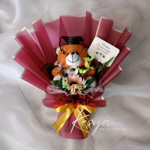 Buket Boneka Wisuda | Buket Bunga | Buket Bunga Palsu | Buket Bunga Asli | Buket Bunga Artificial | 