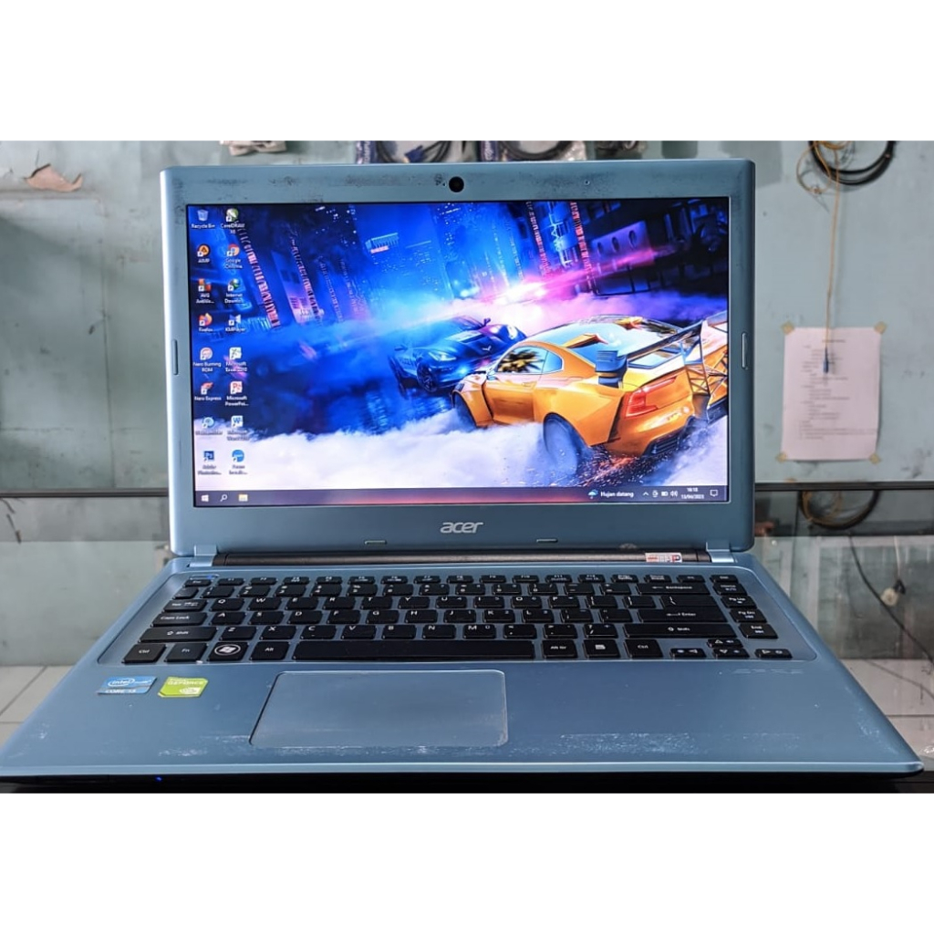 LAPTOP ACER V5-471G, INTEL(R) CORE I3-2367M, RAM 4 GB, SSD 128 GB, VGA NVIDIA GEFORCE GT 620M
