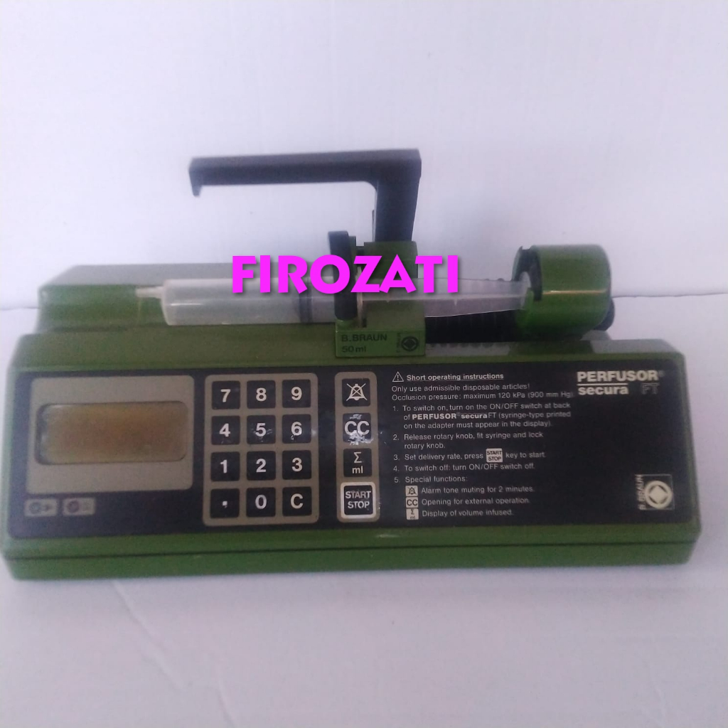 Pompa Injeksi Otomatis B Braun Perfusor Secura FT Syringe Pump