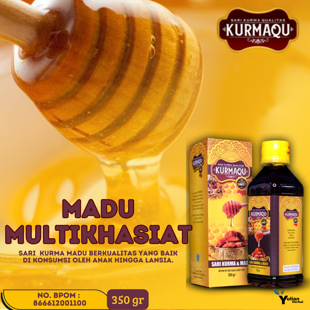 Madu kurmaqu original, Kurmaqu Sari kurma, Madu Multikhasiat, Madu Penambah Stamina, Madu Vitamin Pe