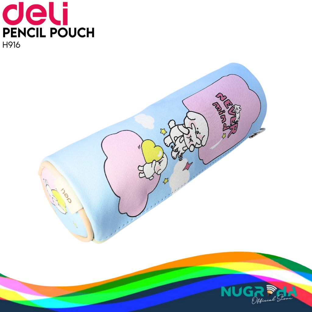 

KOTAK TEMPAT PENSIL KAIN SLETING BULAT DELI H-916 SOUVENIR KADO ANAK