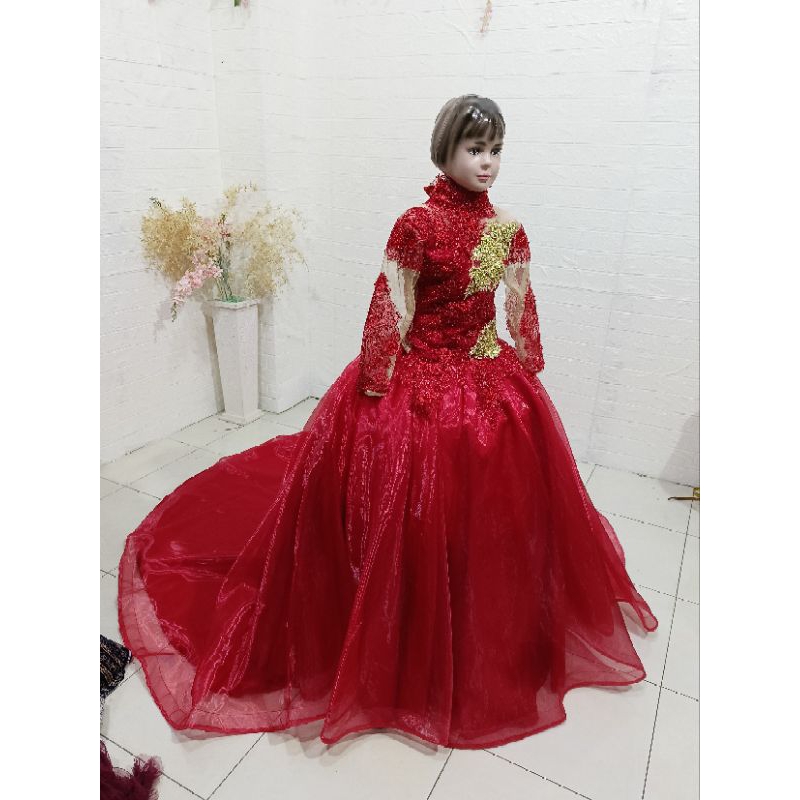 Gaun Karnaval Anak Rok Ekor Panjang