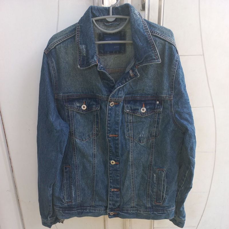 Jacket Jeans Cowok brand Zara Man original