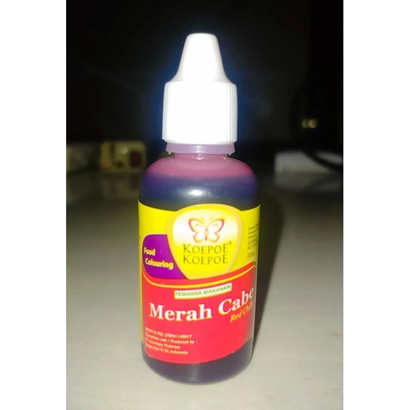 

Koepoe Pewarna Cair Merah Cabe 30ml