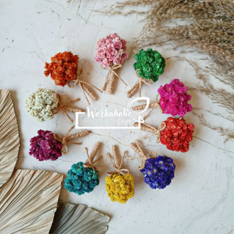 Bros Bunga Bross Buket Bunga Kering Bunga Jas Groomsman Rustik