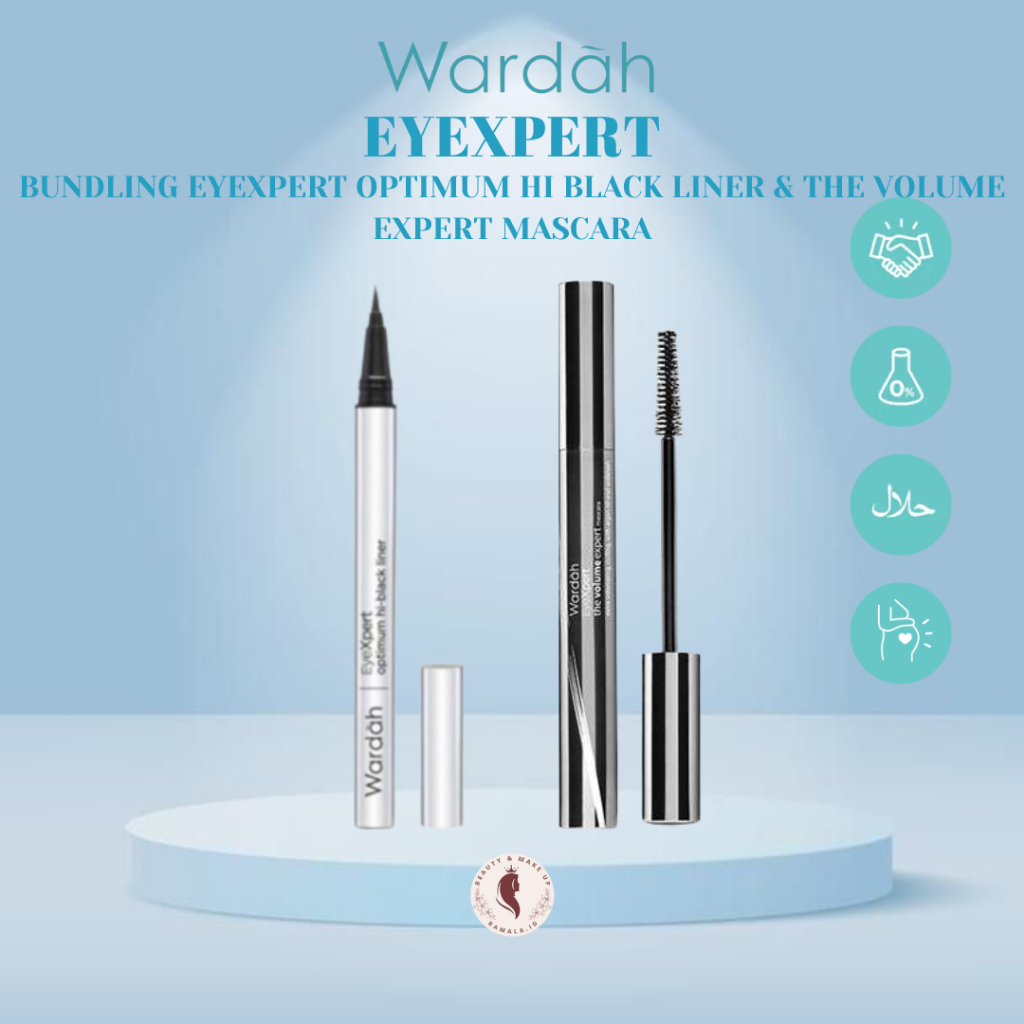 Wardah Bundling Eyeliner Pen+Volume Mascara