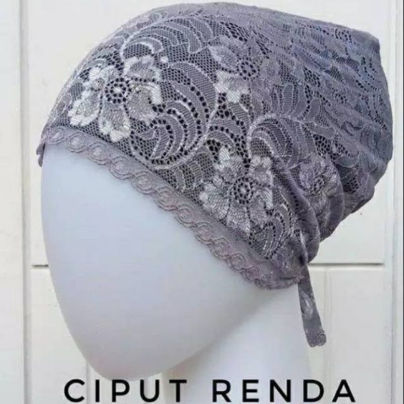 Ciput Brukat Renda tali ikat belakang / Ciput inner Brokat Renda Tali