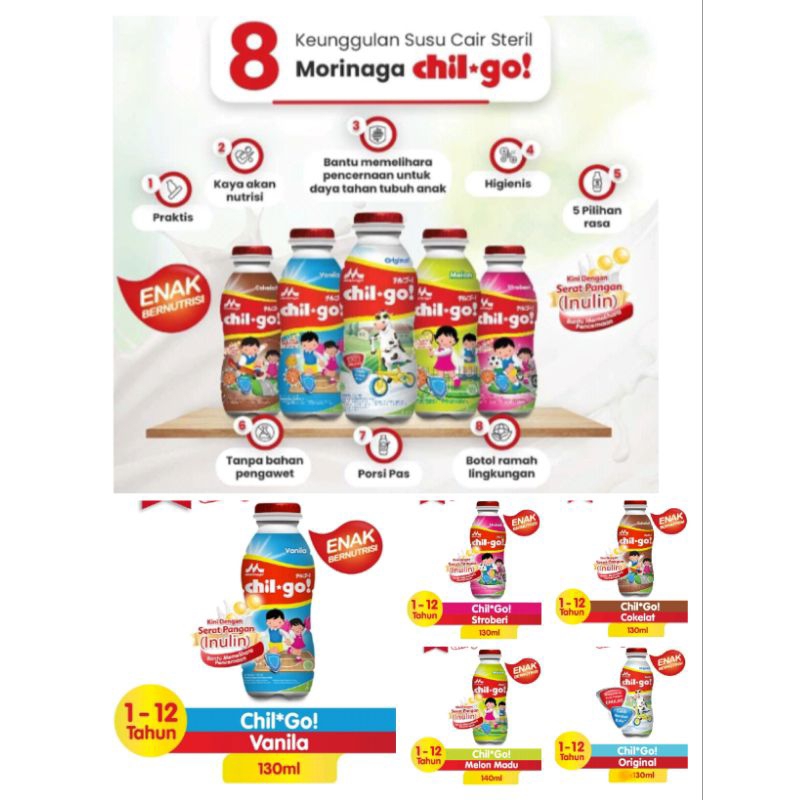 Morinaga / Chil Go / Morinaga Chil-Go Susu Steril 130 ml