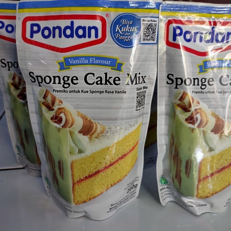 

pondan sponge cake