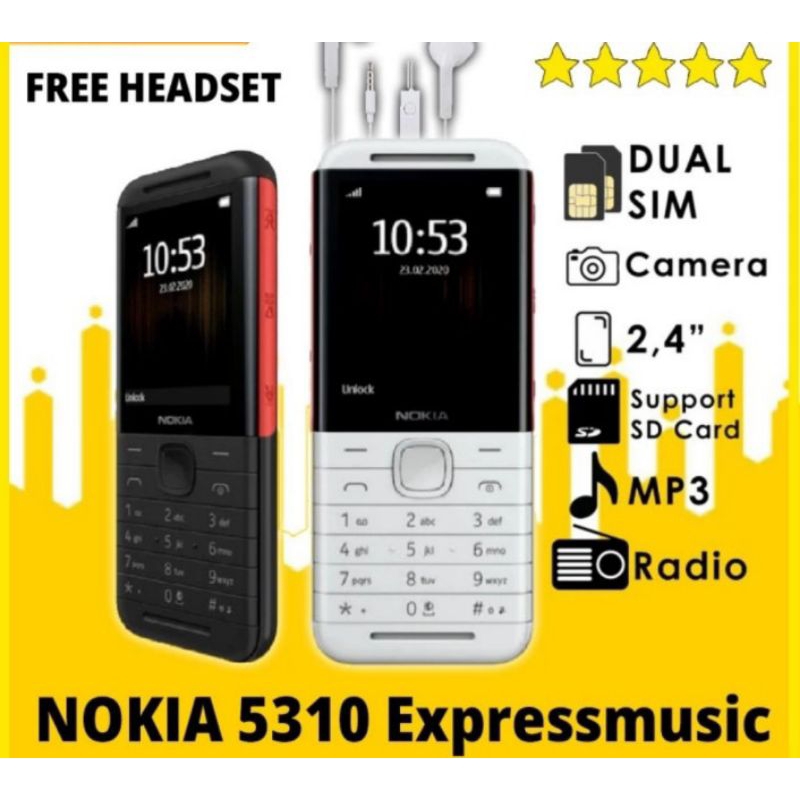 Nokia 5310 Express Music 2020 Handphone hp nokia 5310 hp jadul original