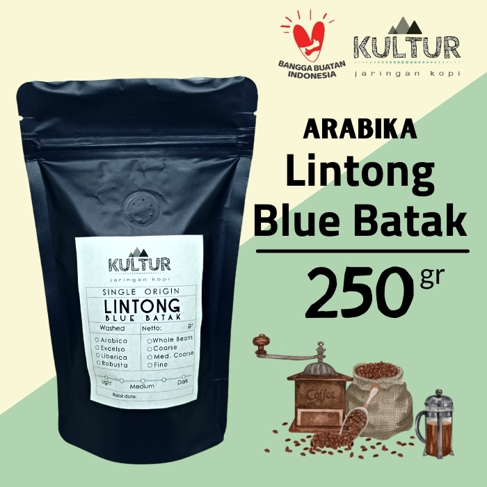 

COFFEE BEAN ARABIKA LINTONG BATAK PREMIUM 250 GR