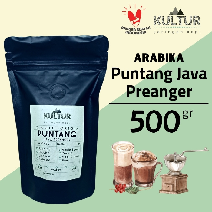 

COFFEE BEAN BIJI KOPI ARABIKA PUNTANG (SUNDA GULALI) 500 GR