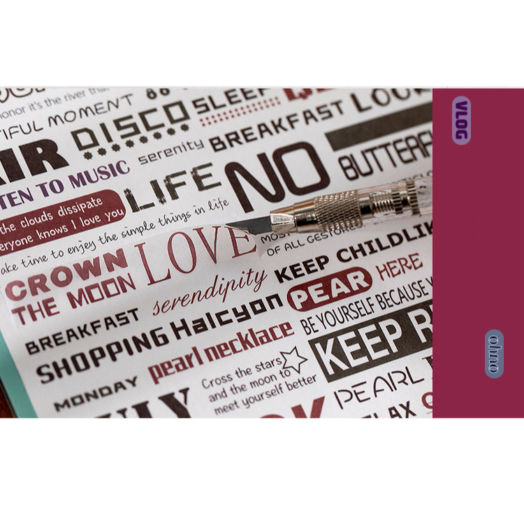 

STICKER KERTAS WASHI ENGLISH WORDS MOTIF TULISAN CLASSIC RETRO VINTAGE KULINER UNTUK HIAS DIARY SCRAPBOOK JOURNALING JOURNAL